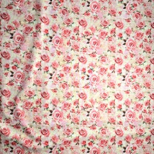 SEW Shabby Chic Roses Fabric: QT Fabrics Cotton Quilting Material ...