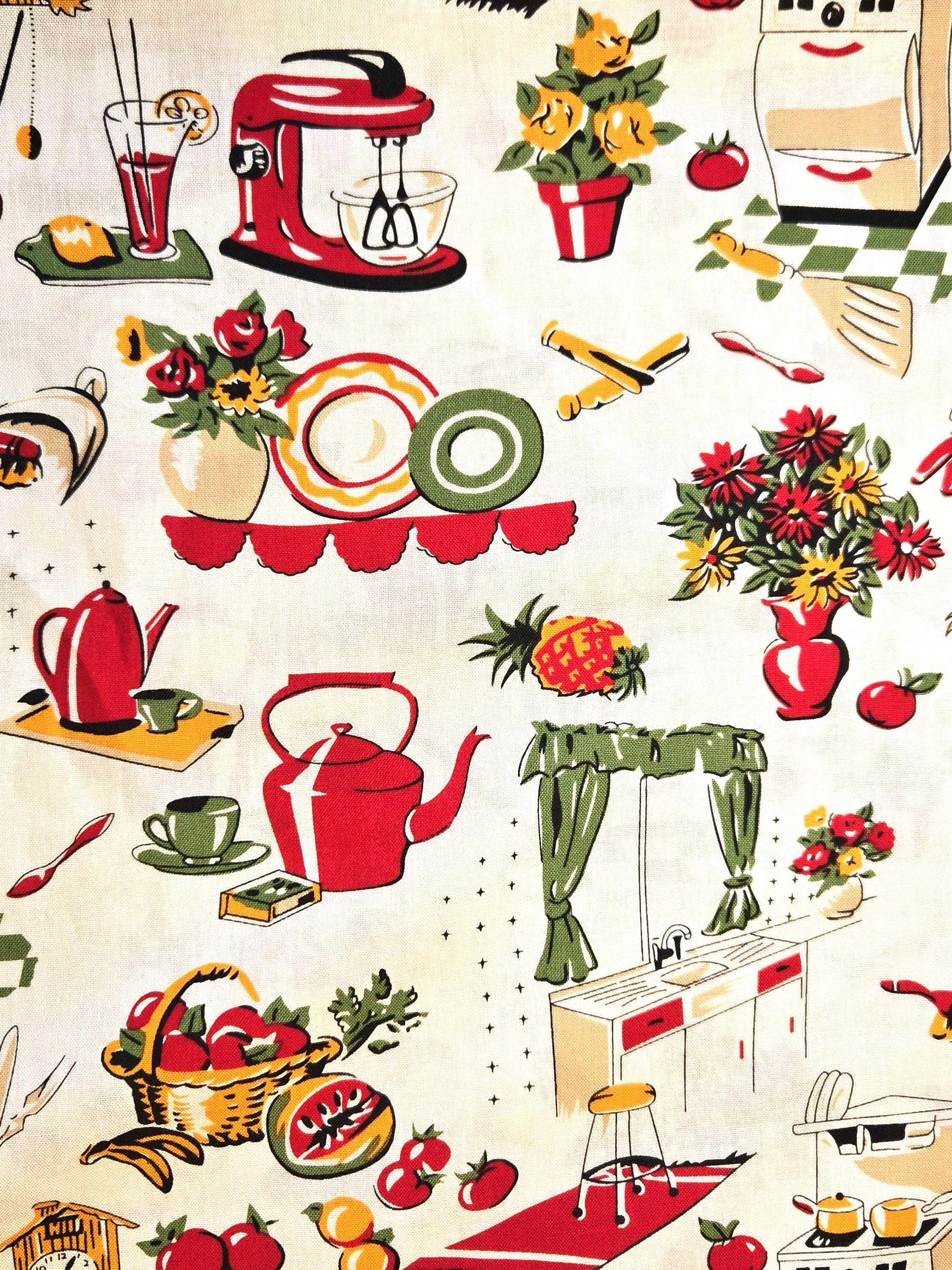 Vintage 50s Fabric - Etsy
