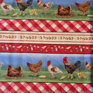 Chicken Fabric: Farmhouse Quilting Cotton by Studio E
