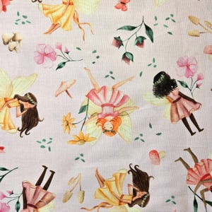 Fairies Quilting Fabric: Windham Cotton Petal Pixies & Butterflies