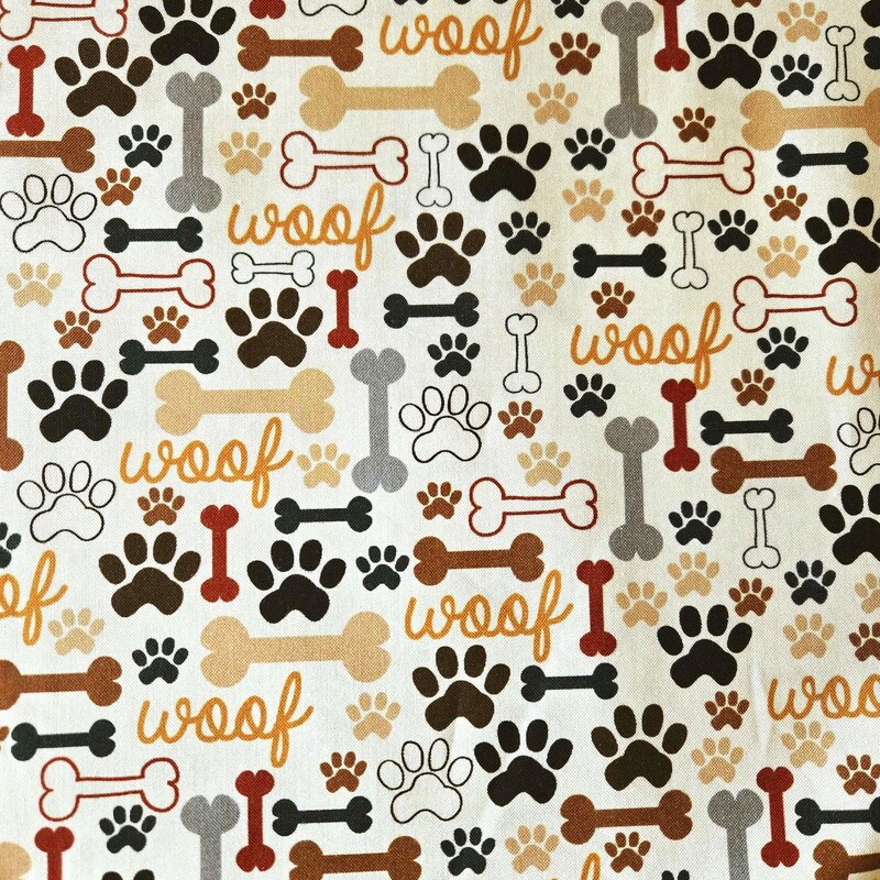 Dog Paw Print Quilt Fabric - Etsy