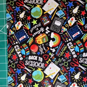 Back to School Fabric: Timeless Treasures Cotton Craft Material image 3