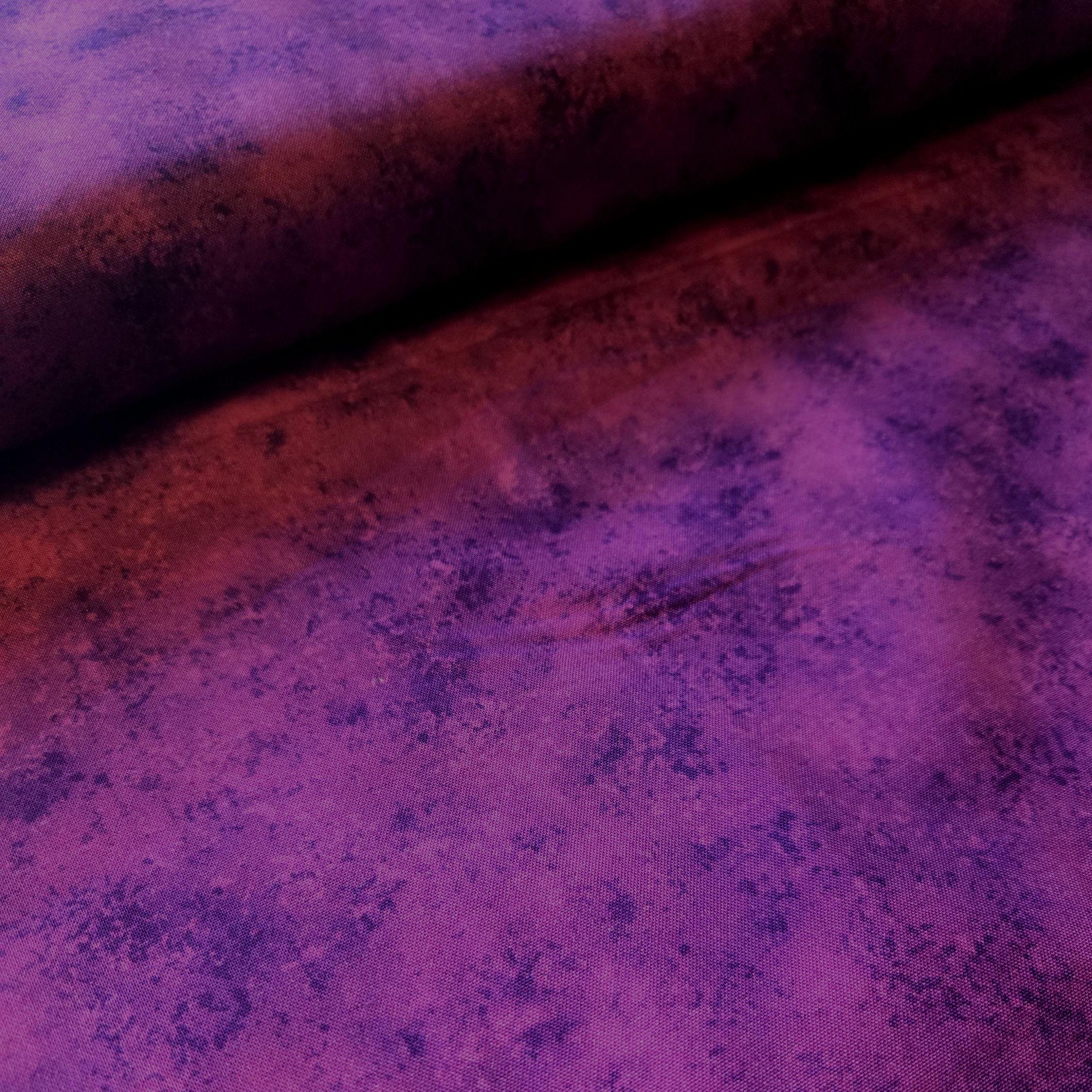 Violet Cotton Fabric: Tonal Texture Blender Quilting Material Rapture ...