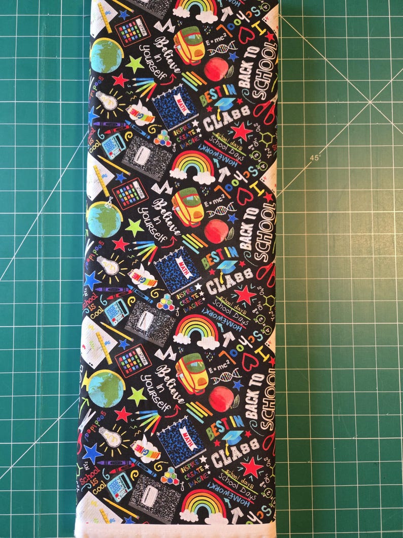 Back to School Fabric: Timeless Treasures Cotton Craft Material image 7
