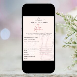 Bridal Shower Quiz Question Cards – Editable & Ready to Print