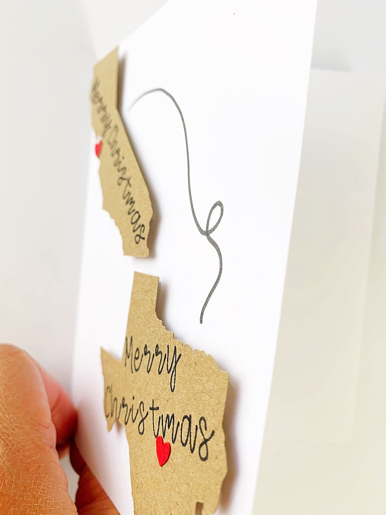 Long Distance Merry Christmas Card. Merry Christmas Family Etsy