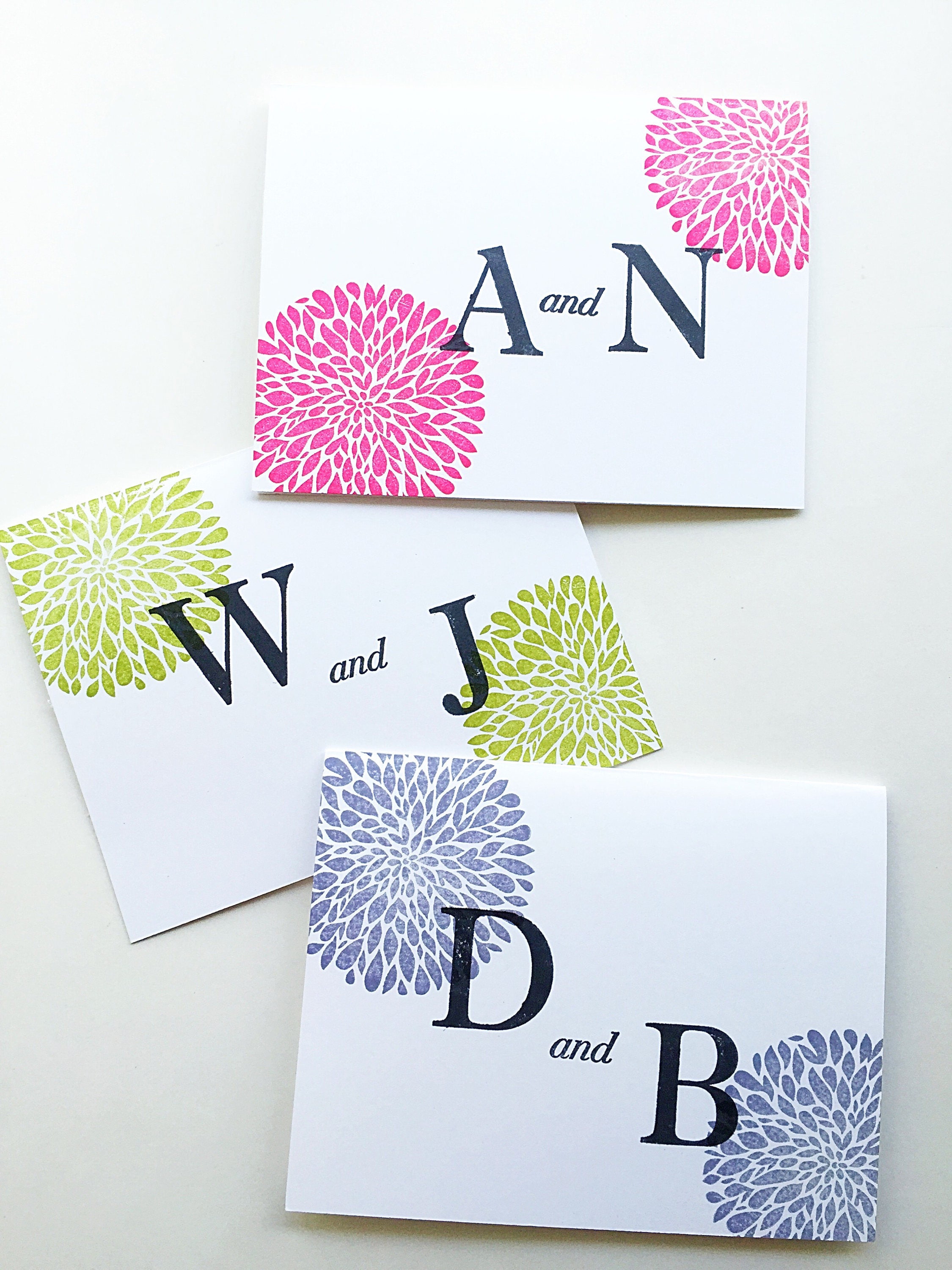 his and hers gifts couples stationery custom color stationery