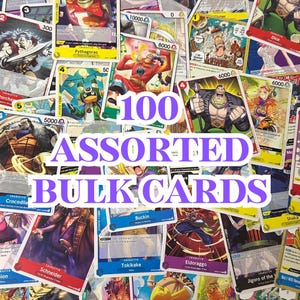 100 Assorted English One Piece TCG *NO DUPLICATES* - Etsy
