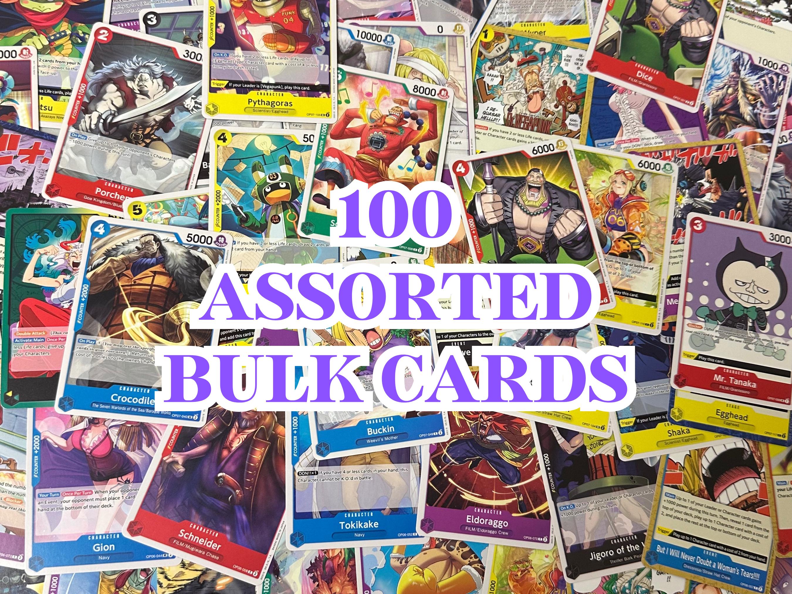 100 Assorted English One Piece TCG *NO DUPLICATES* - Etsy
