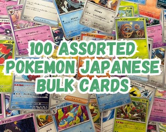 buy bulk japanese pokemon cards 100 Assorted Japanese Pokémon Bulk Cards *NO DUPLICATES*