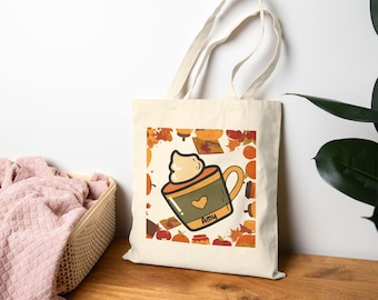 Herbst Tragetasche | Baumwollsegeltuch Herbst Accessoire