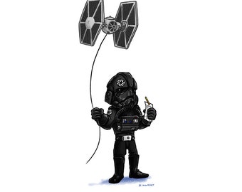Tiny Tie Fighter Pilot's Day Off