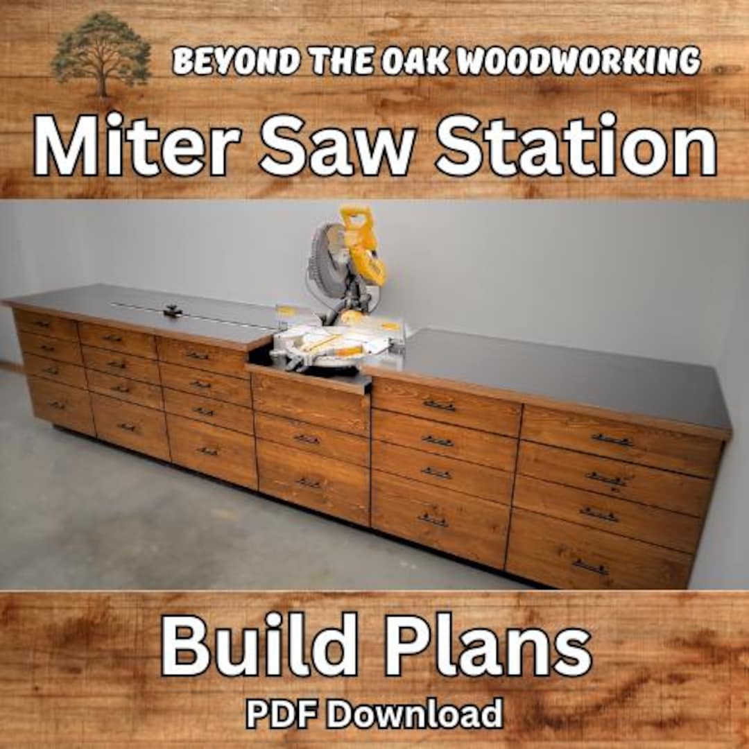 Mt121 Build Plan.pdf Miter Saw Station Build Plans | PDF Download - Etsy