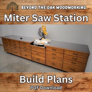 Miter Saw Station Build Plans | PDF Download