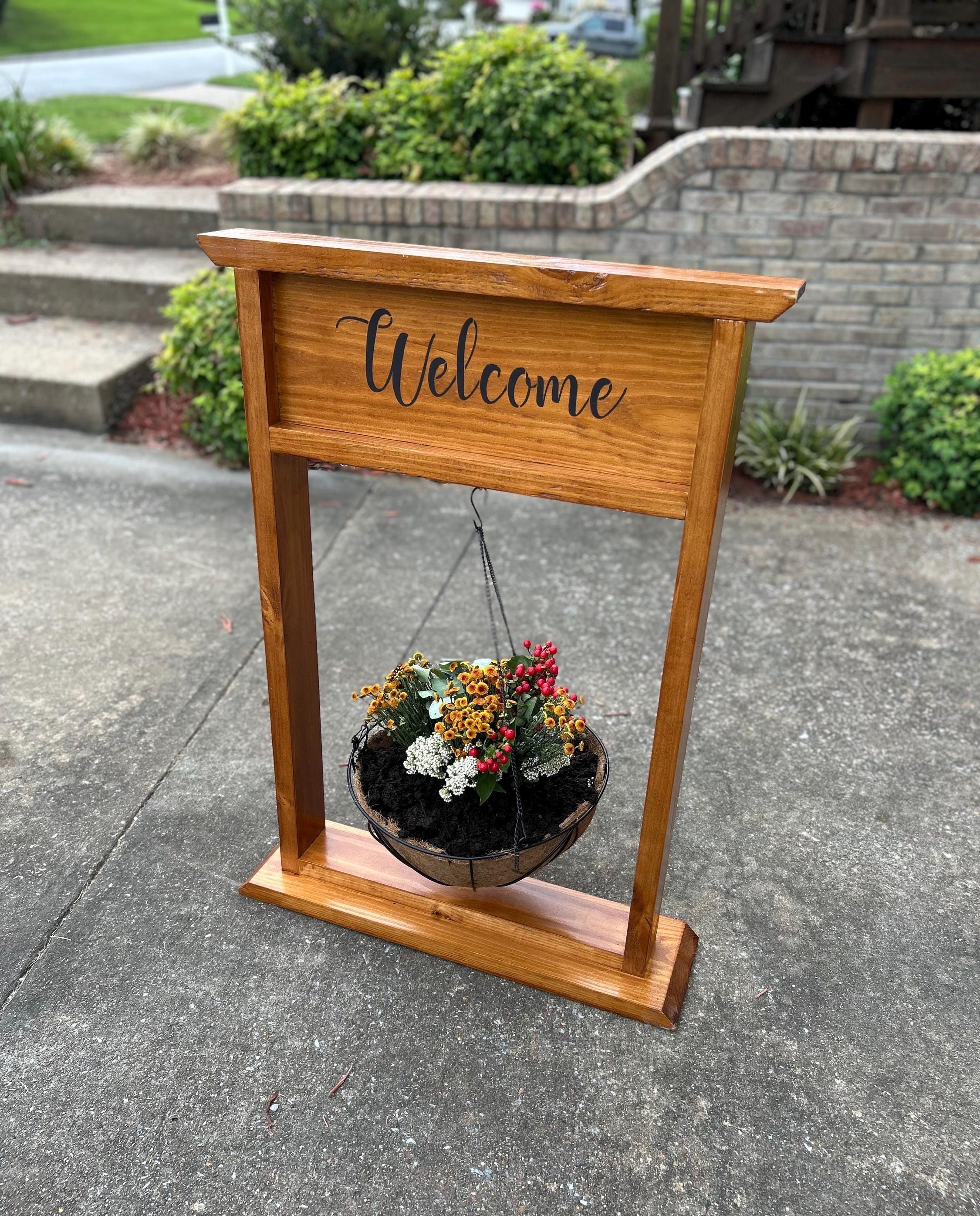 Welcome Planter Stand Plans || PDF Download - Etsy