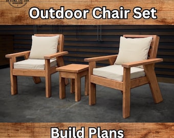 Planos de construcción de sillas de patio // Descargar PDF