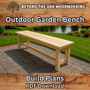 Garden Bench Build Plans | PDF Download