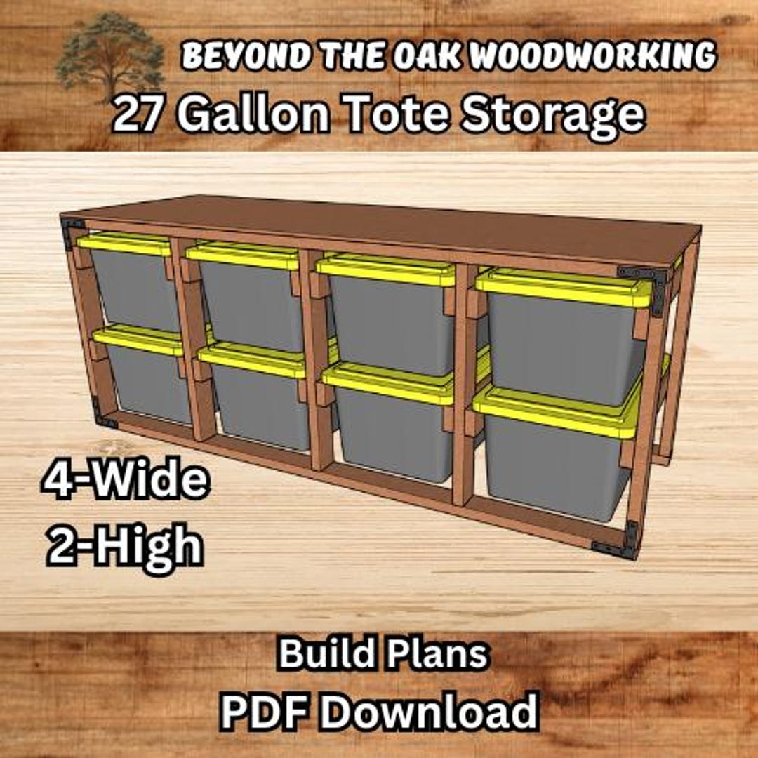 Simple Storage Plan DIY Tote Storage Plans | PDF Download - Etsy