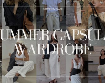 Summer Capsule Wardrobe Guide | Minimalist Closet Essentials & Outfit Planner PDF