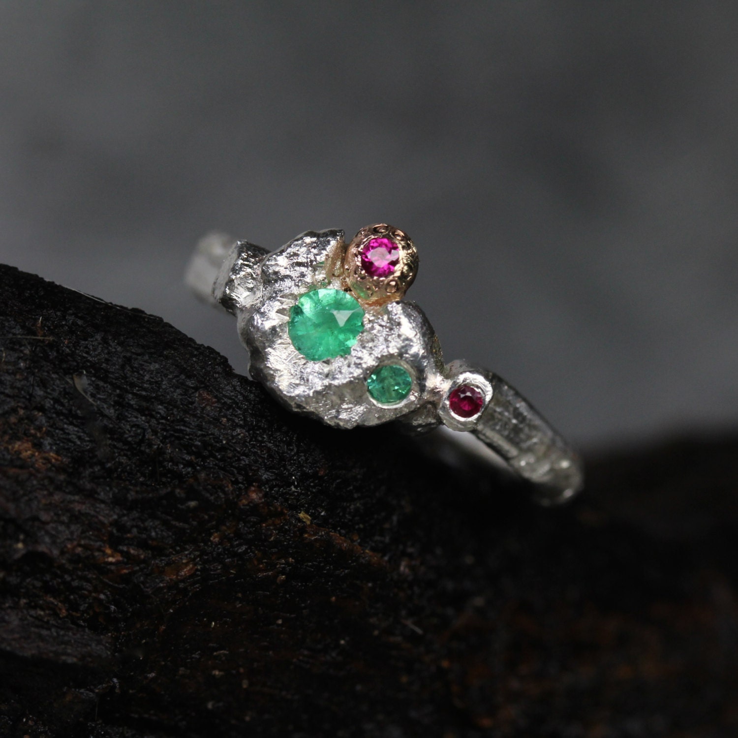 Antique Victorian Ruby Emerald Diamond Ring Initial M Ring Circa 1900 –  Antique Jewellery Online