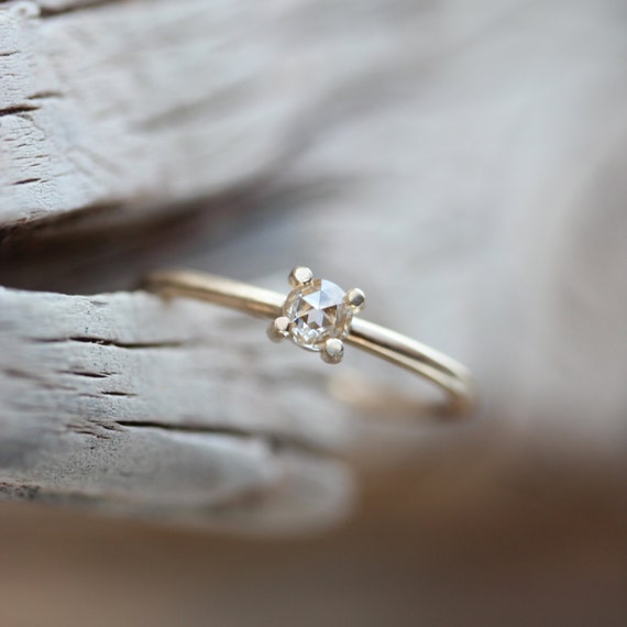 Thin band square diamond ring deals