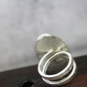 Shattuckite & Blue Topaz Double Stone Adjustable Ring main image 0