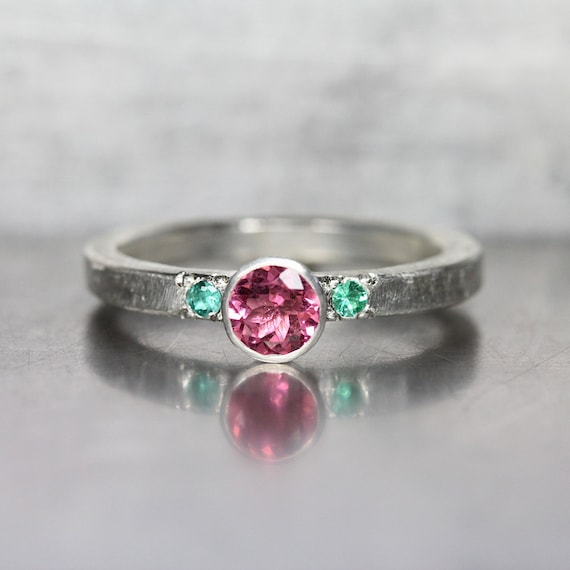 Pink and hot sale green ring