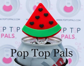 Pop Top Pal - XL Watermelon Pop Soda Can Tab Opener, Pop Top Opener, Soda Can Opener, Cute Fruit Soda Can Opener, 3D Printed Fun Can Opener