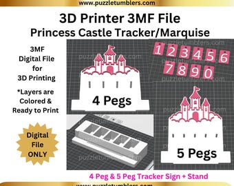 Pantalla de seguimiento de mostrador de ventas impresa en 3D - Archivo de impresión 3MF SOLO descarga digital