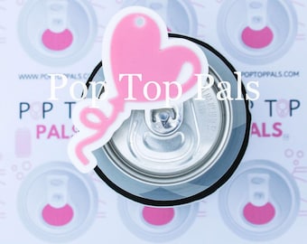 Pop Top Pal - Valentine Heart Balloon Soda Can Tab Opener, Pop Top Opener, Cute Heart Soda Can Opener, 3D Printed Can Opener Gift Keychain