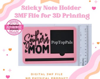 Southern Mom Sticky Note Holder: 3D Print File (3MF) Digital Download - File for 3D Printing