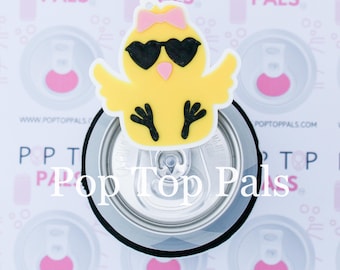 Pop Top Pal - XL Baby Chick Pop Soda Can Tab Opener, Pop Top Opener, Soda Can Opener, Adaptive Can Opener, Cute Soda Can Opener, 3D Printed