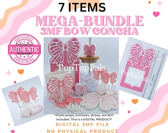 Mega Bundle de Concha con Lazo Lindo: Descarga Digital - Archivo 3MF para Impresión 3D - SIN Producto Físico