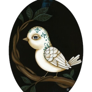 El Pajaro Original Art Giclee fine art print 8x10 Lotería El Pájaro