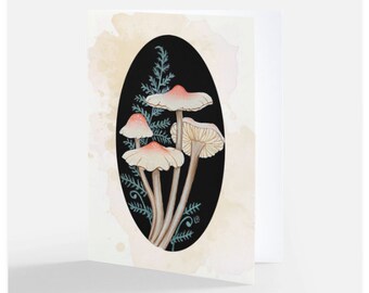 Creamsicle Mushroom Notecards with envelopes