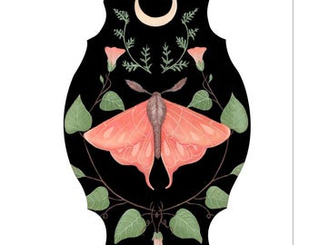 Moth Moon Original Signed Fine Art Print