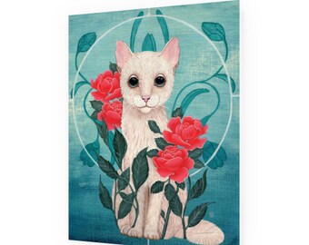 Le Chat du Jardin Notecard with Envelope