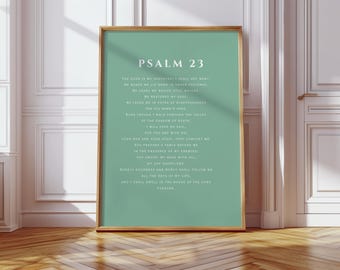 Psalm 23 Bible Verse Digital Art [8x10"]