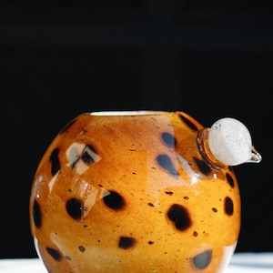 Handcrafted Blown Glass Vases - 24 cm Height | Unique Decorative Glass Art