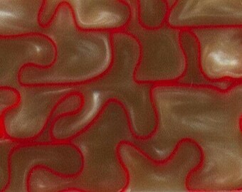 Red Rocks BTW99KSL Acrylic (2 pc) Knife Scales 3/8" x 1 1/2" x 6"