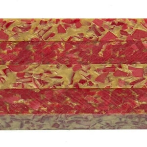 Ruby Nugget Acrylic Pen Blank 3/4"x3/4"x3" BTWPBM1014SHORT3 (1 pc)