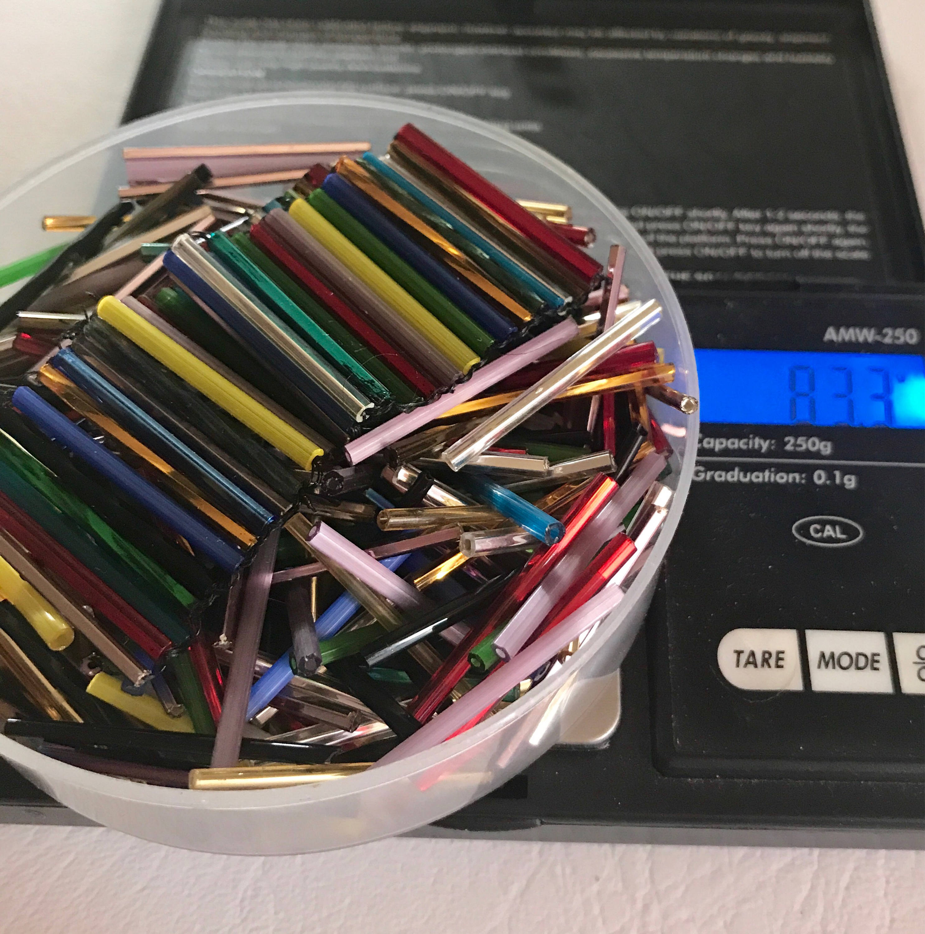 Large lot of extra long 30mm bugle beads tube beads mixed Etsy