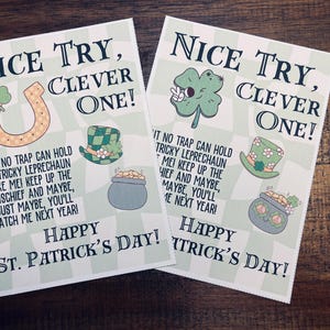 Groovy Leprechaun Letter | Retro St. Patrick’s Day Printable | Vintage Leprechaun Trap Note
