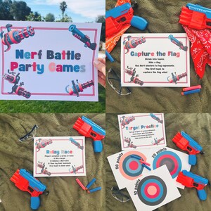 Nerf Partyspiele: Druckbare Zielübungen & Hindernisparkurs (PDF Download)