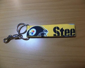 Pittsburgh Steelers Gold Keychain Fob - Wide