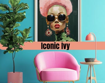 Iconic Ivy – Digital Art Print – AKA Inspired Wall Decor