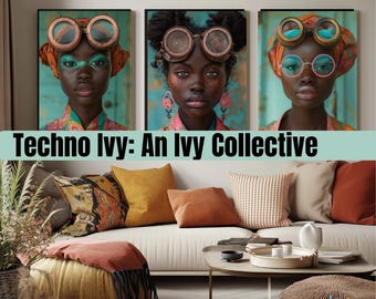 Techno Ivy - Digital Wall Art - Unique AKA Inspired Wall Decor