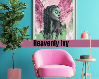 Heavenly Ivy – Digital Art Print – AKA Inspired Wall Decor
