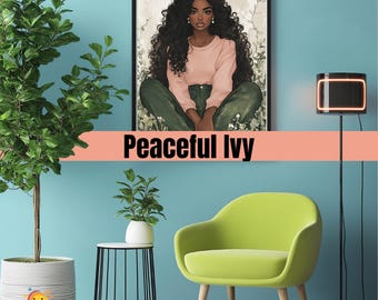 Peaceful Ivy – Digital Art Print – AKA Ivy Inspired Wall Decor