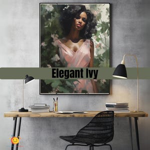 Elegant Ivy – Digital Art Print – AKA Inspired Wall Decor